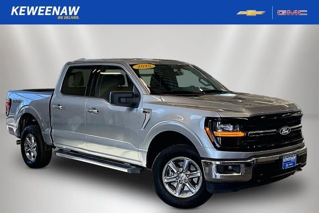 2025 Ford F-150 XLT in Silver — front three-quarter view