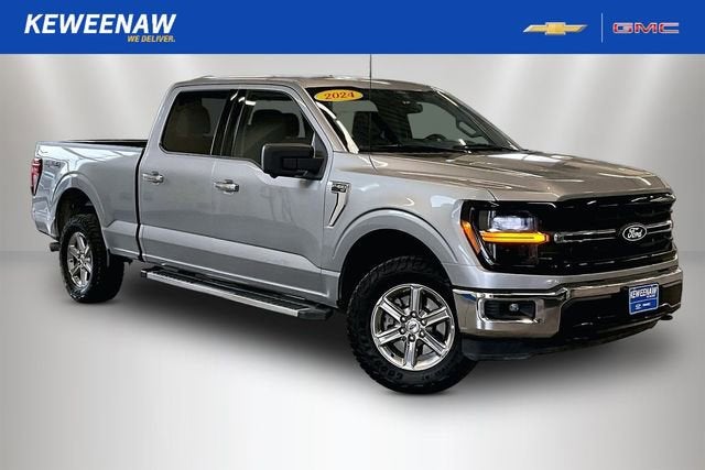 2024 Ford F-150 XLT in Silver — front three-quarter view
