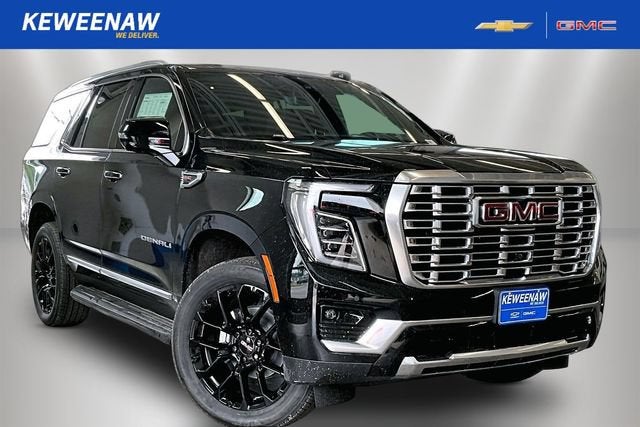 2026 GMC Yukon Denali in Onyx Black — front three-quarter view