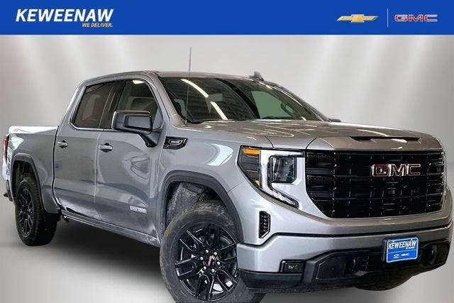 2026 GMC Sierra 1500 Elevation in Sterling Metallic — front three-quarter view