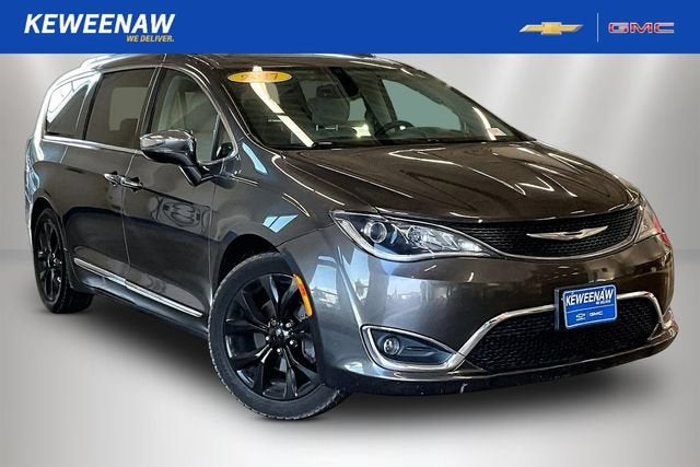 2017 Chrysler Pacifica Limited in Gray — front three-quarter view