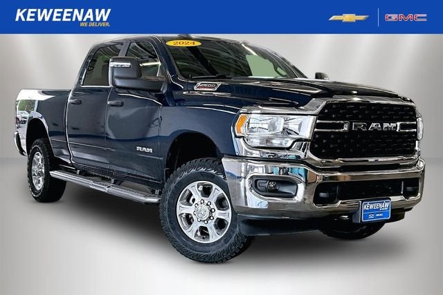 2024 RAM 2500 Big Horn Crew Cab 4x4 6'4" Box in Blue — front three-quarter view