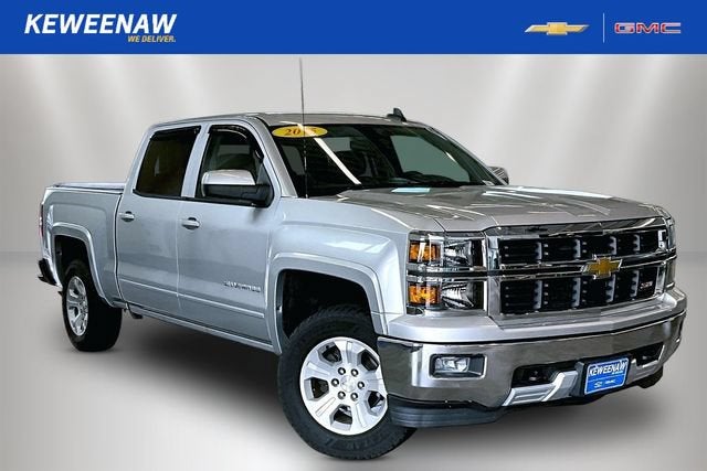 2015 Chevrolet Silverado 1500 LT in Silver Ice Metallic — front three-quarter view