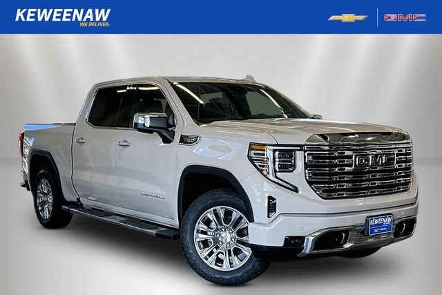 2026 GMC Sierra 1500 Denali in Coastal Dune — front three-quarter view