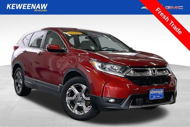 2018 Honda CR-V EX in Red — front three-quarter view